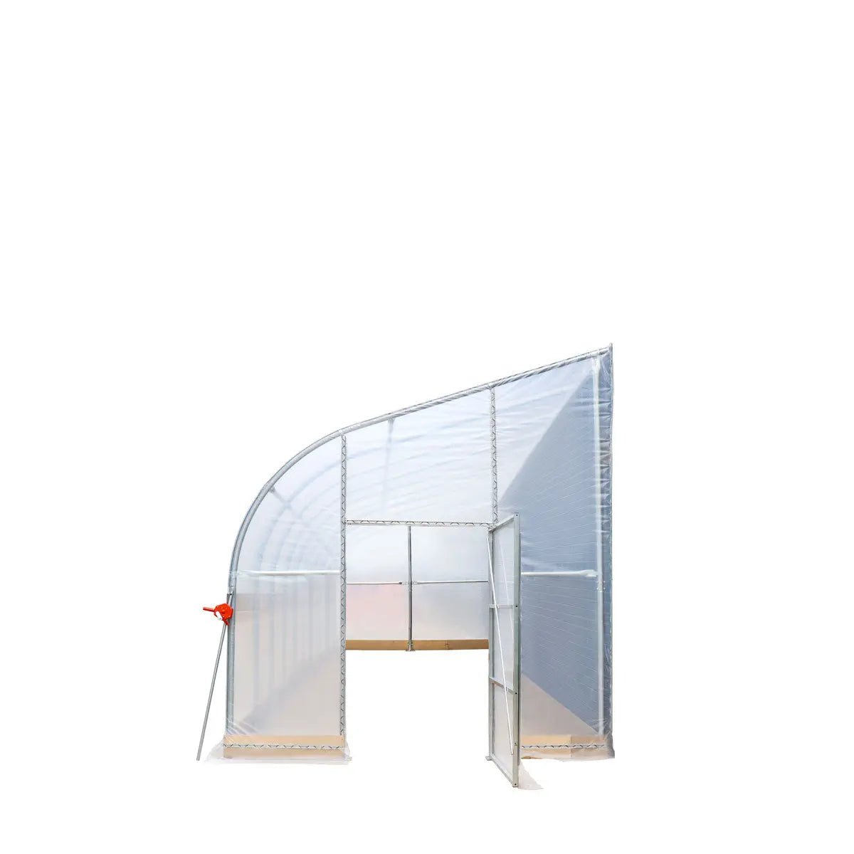 10’ x 40’ Lean-To Greenhouse Grow Tent w/6 Mil Clear EVA Plastic Film, Cold Frame, Hand Crank Roll-Up Side, 6-½’ Sidewall, TMG-GHL1040 - Image 5