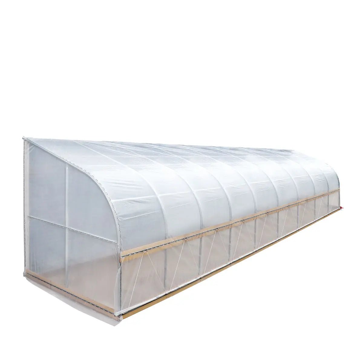10’ x 40’ Lean-To Greenhouse Grow Tent w/6 Mil Clear EVA Plastic Film, Cold Frame, Hand Crank Roll-Up Side, 6-½’ Sidewall, TMG-GHL1040 - Image 6