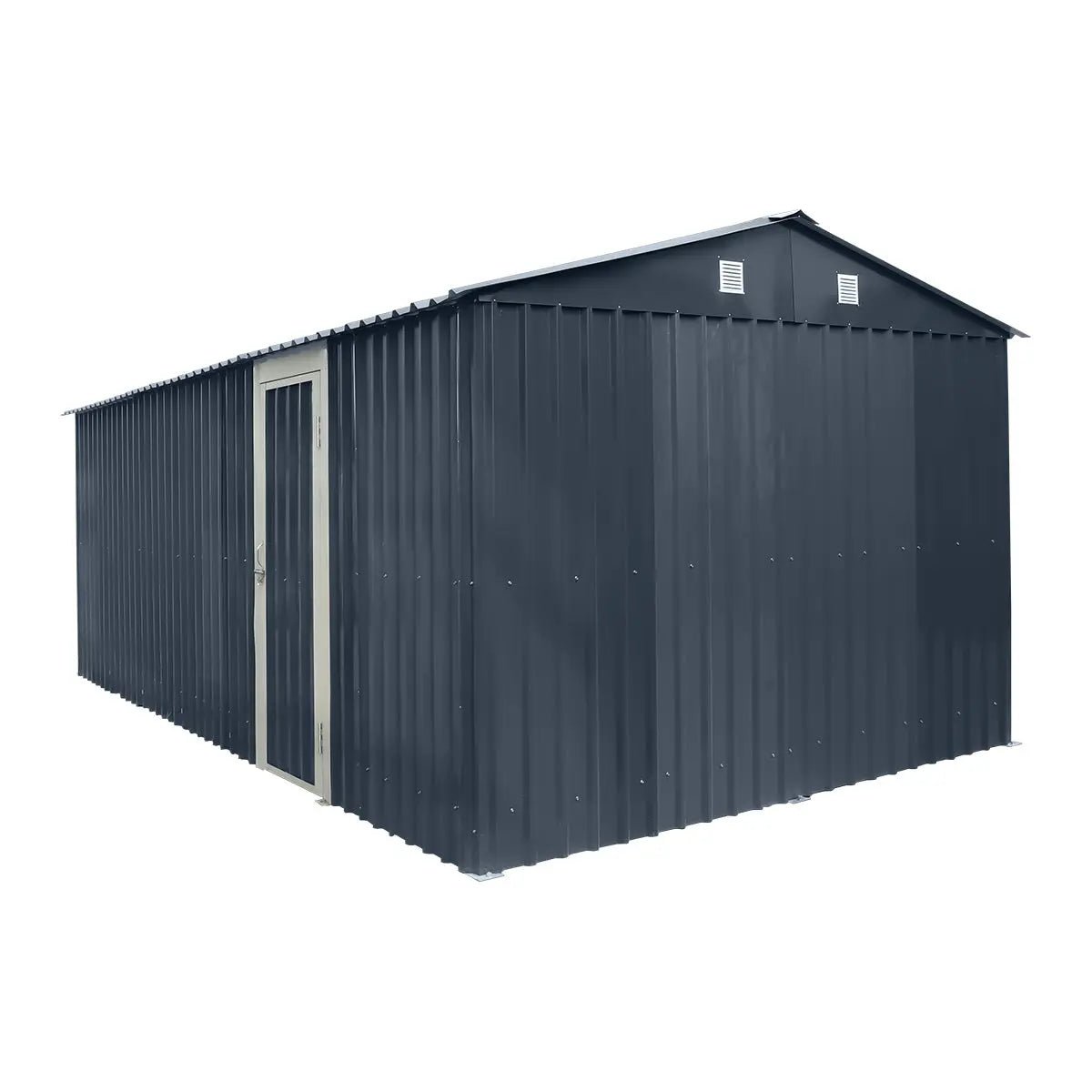 Pro Series 10' x 20' Metal Garage Shed with Double Front Doors and Side Entry Door, 8' Peak Height TMG-MS1020B - Image 11