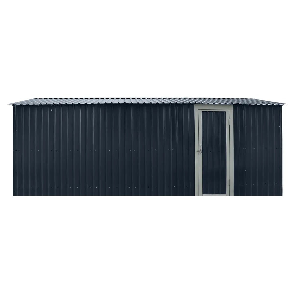 Pro Series 10' x 20' Metal Garage Shed with Double Front Doors and Side Entry Door, 8' Peak Height TMG-MS1020B - Image 8