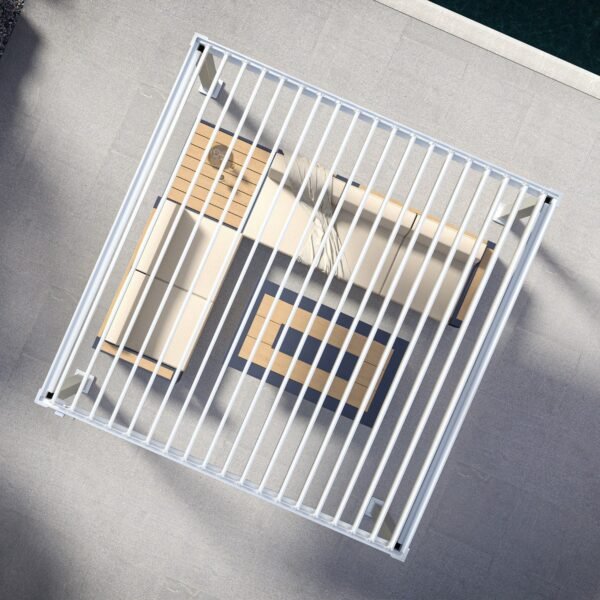 MIRADOR 111DA 10'x10' WHITE PERGOLA - Image 5