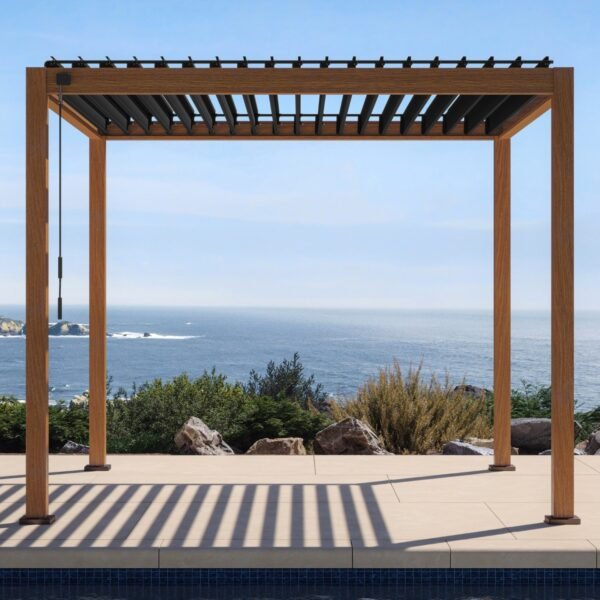 MIRADOR 111S 10'x10' CHERRY OAK PERGOLA - Image 2