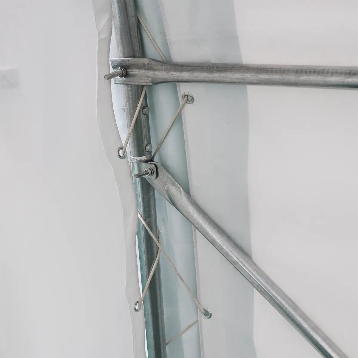 12’ x 20’ Car Shelter w/Rounded Roof & Heavy-Duty 11 OZ PE Fabric Cover, Galvanized Steel Frame, Fabric front roll-up door, TMG-ST1220R - Image 12