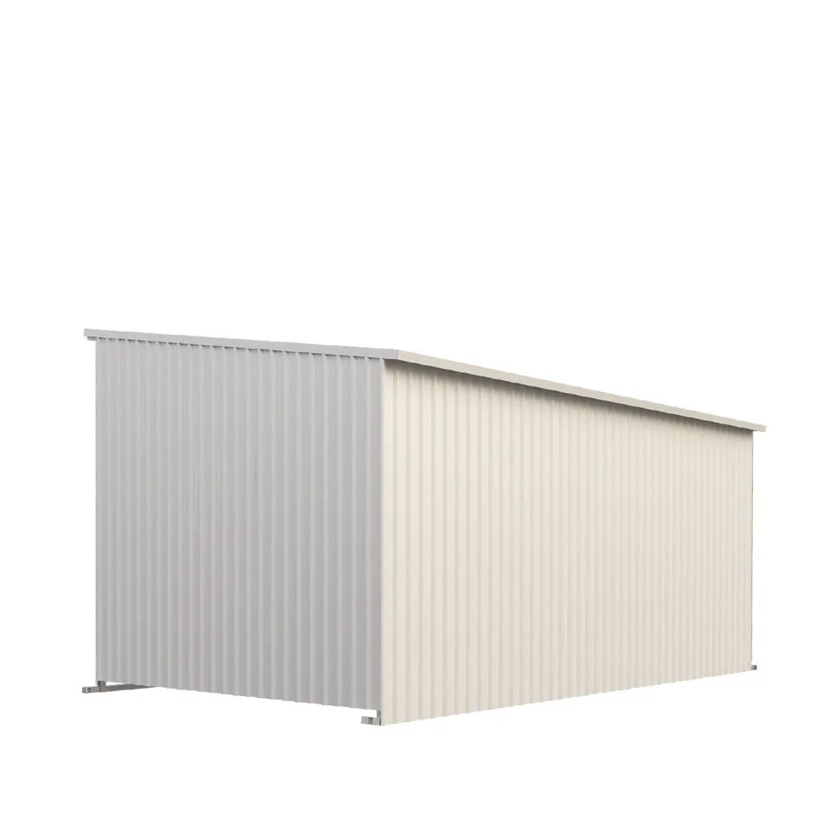 12’ x 20’ Galvanized Metal Livestock Shed, 240 Sq-Ft, 27 GA Corrugated Panels, Sliding Skid Mount, TMG-MS1220L - Image 5