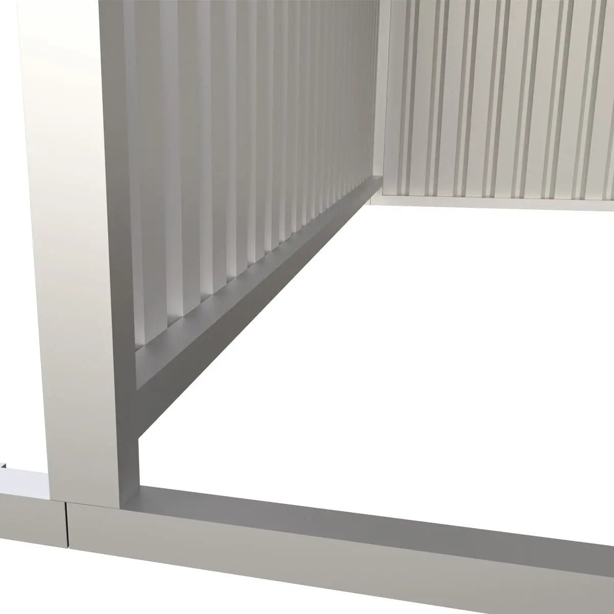 12’ x 20’ Galvanized Metal Livestock Shed, 240 Sq-Ft, 27 GA Corrugated Panels, Sliding Skid Mount, TMG-MS1220L - Image 6