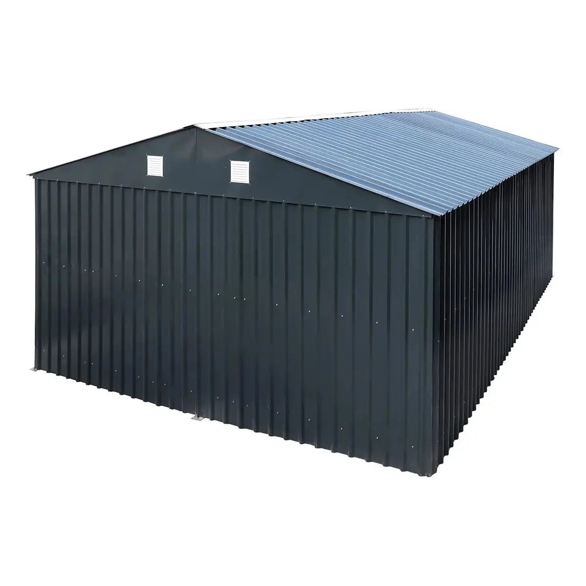 Pro Series 13' x 20' Metal Garage Shed with Double Front Doors and Side Entry Door, 8'6" Peak Height TMG-MS1320B - Image 14