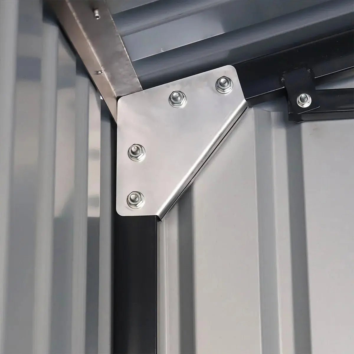 Pro Series 13' x 20' Metal Garage Shed with Double Front Doors and Side Entry Door, 8'6" Peak Height TMG-MS1320B - Image 7