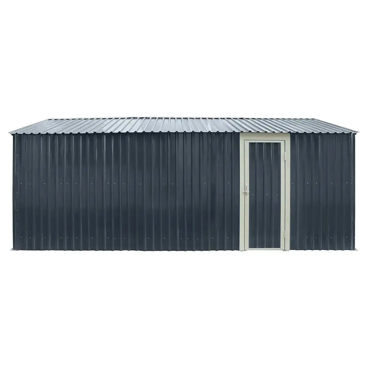 Pro Series 13' x 20' Metal Garage Shed with Double Front Doors and Side Entry Door, 8'6" Peak Height TMG-MS1320B - Image 9