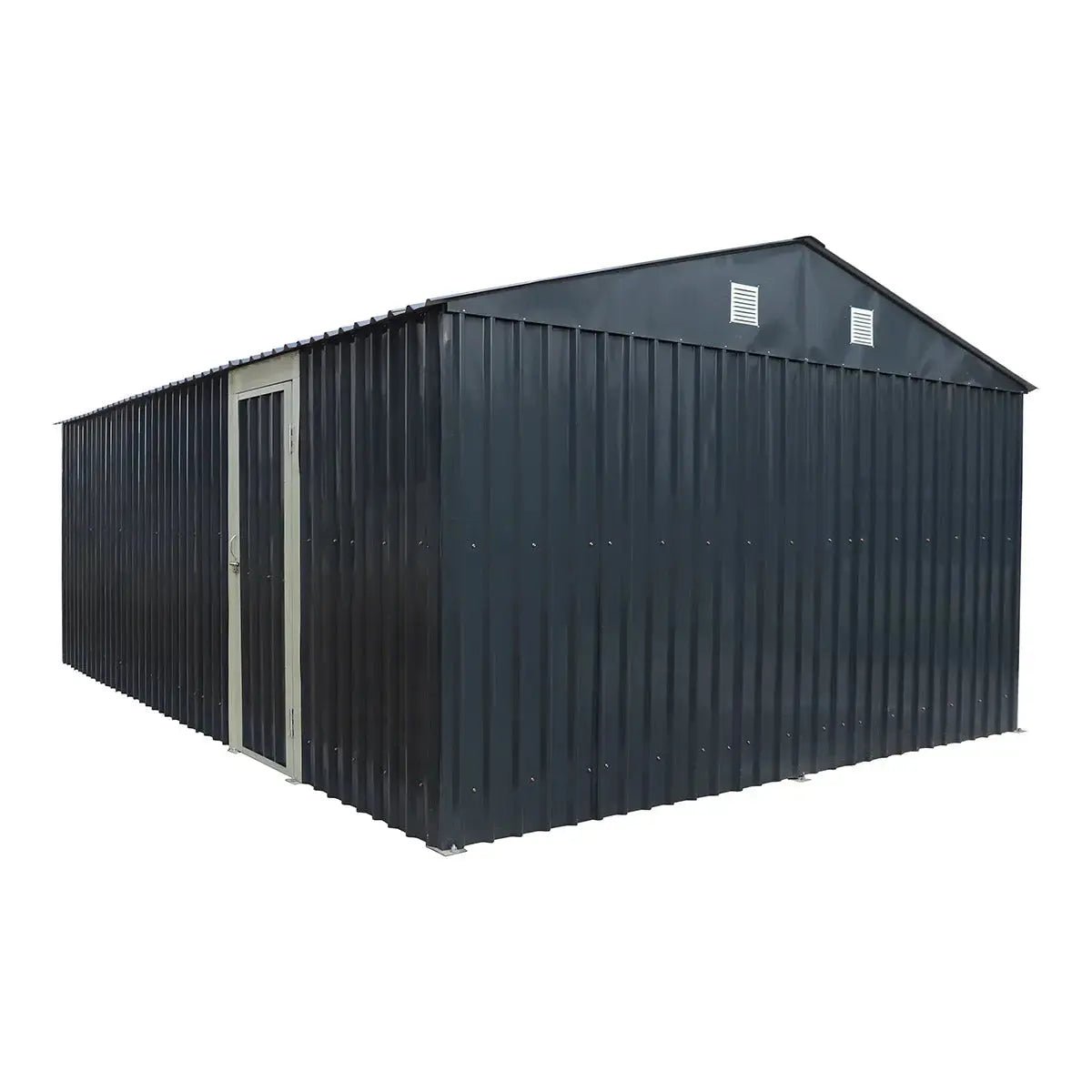 Pro Series 13' x 20' Metal Garage Shed with Double Front Doors and Side Entry Door, 8'6" Peak Height TMG-MS1320B - Image 10