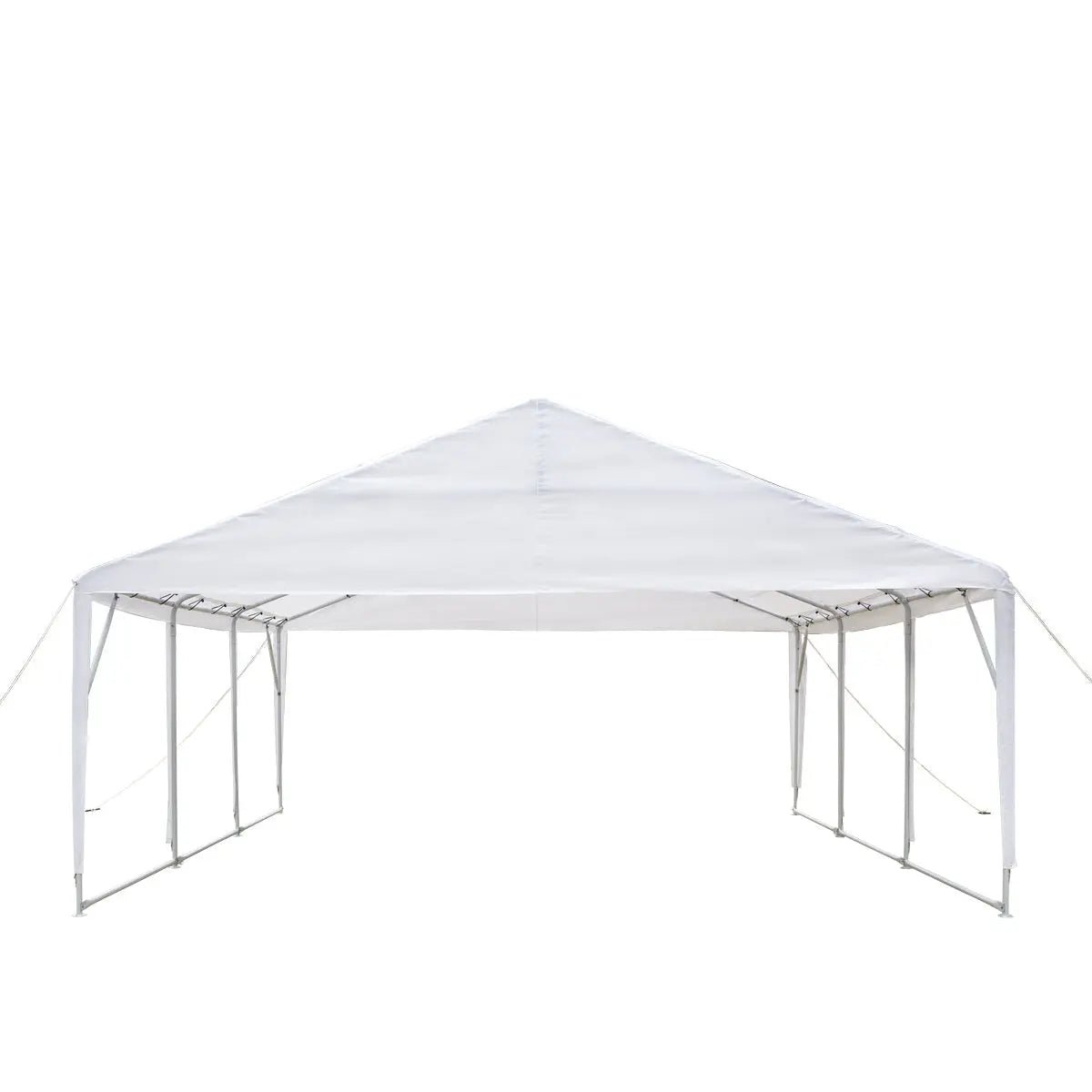 20’ x 20’ Heavy Duty Outdoor Party Tent, PE Tarpaulin Fabric, 6’6" Overhead, 10’ Peak Ceiling, TMG-PT2020A - Image 3