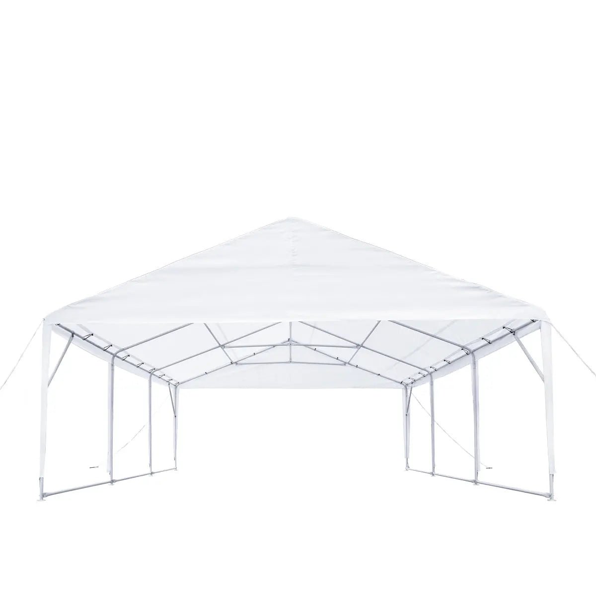 20’ x 20’ Heavy Duty Outdoor Party Tent, PE Tarpaulin Fabric, 6’6" Overhead, 10’ Peak Ceiling, TMG-PT2020A - Image 6