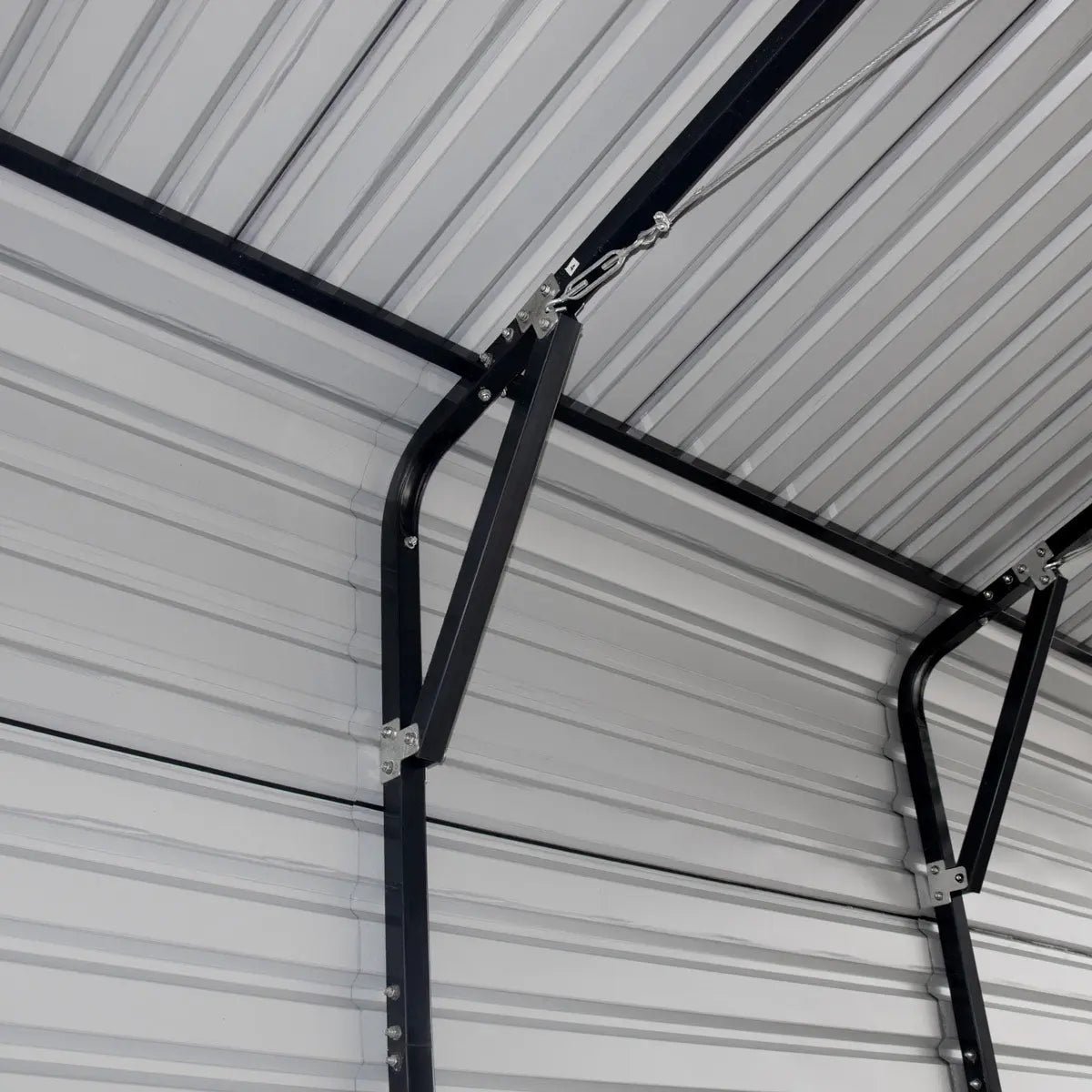 20’ x 20’ Metal Shed Carport, 10’ Enclosed Sidewalls, 400 Sq-Ft, 27 GA Corrugated Panels, TMG-MSC2020F - Image 14