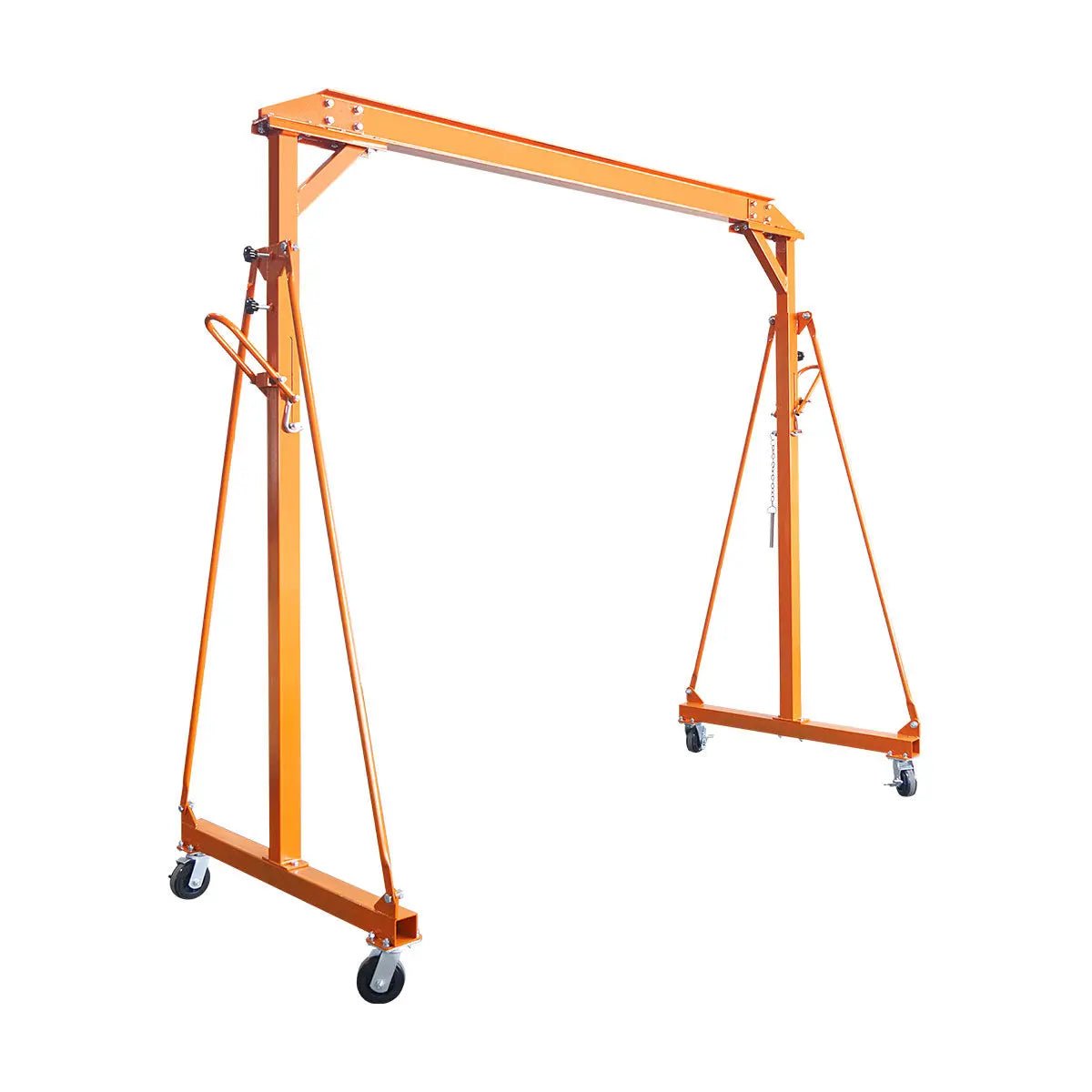 2200-lb Adjustable Height All-Steel Gantry Crane, Auto-Lock, 95" Min. Height, 142" Max. Height, Locking Swivel Casters, TMG-AGC11(Previously TMG-AGC10) - Image 3