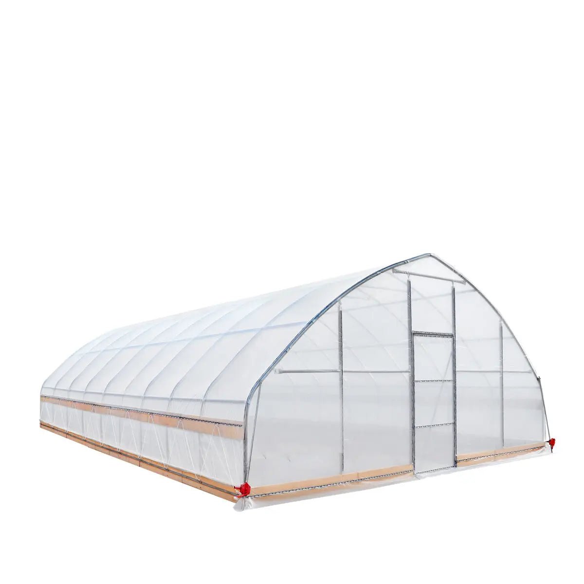 25' x 40' Tunnel Greenhouse Grow Tent w/6 Mil Clear EVA Plastic Film, Cold Frame, Hand Crank Roll-Up Sides, Peak Ceiling Roof, TMG-GH2540 - Image 6