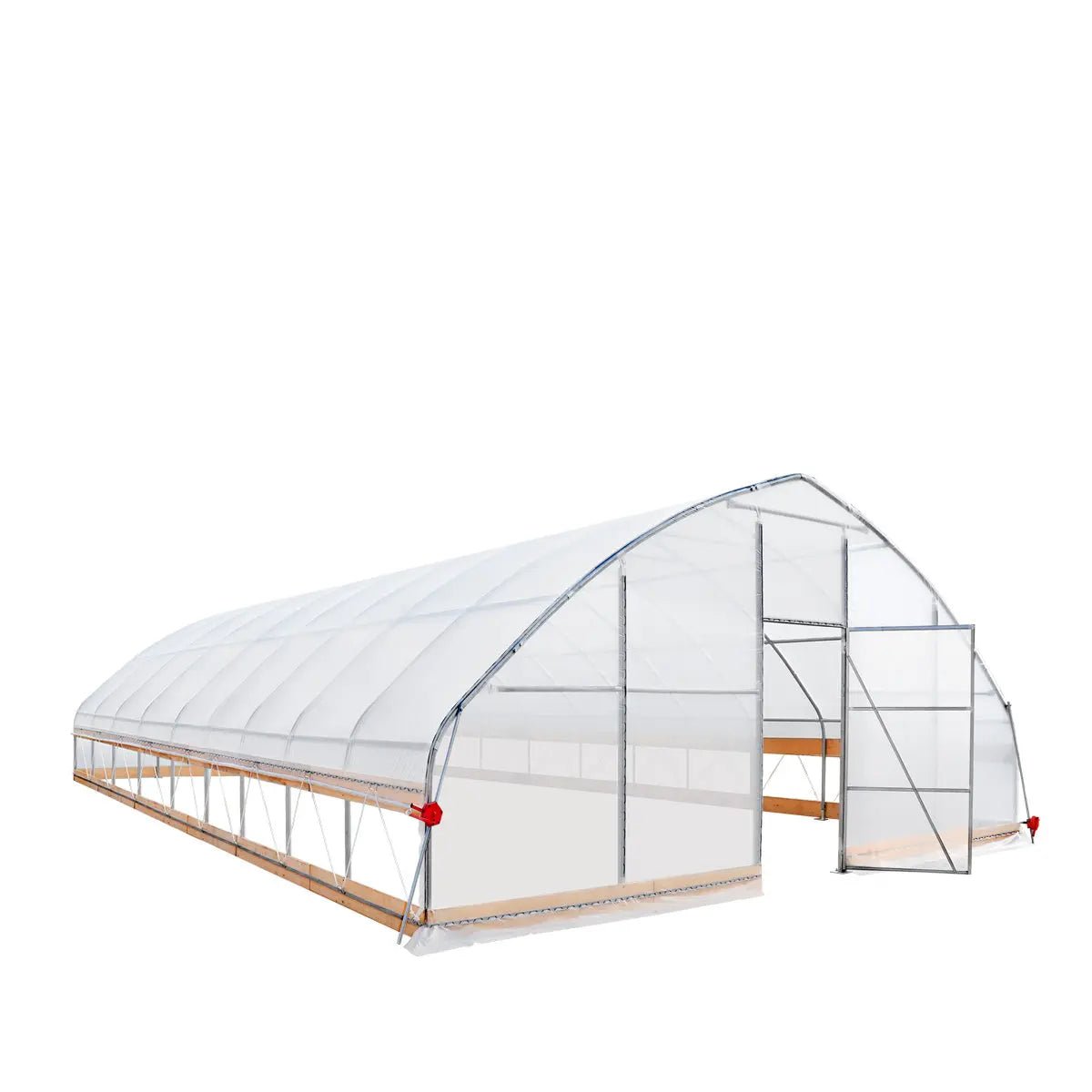 25' x 40' Tunnel Greenhouse Grow Tent w/6 Mil Clear EVA Plastic Film, Cold Frame, Hand Crank Roll-Up Sides, Peak Ceiling Roof, TMG-GH2540 - Image 11