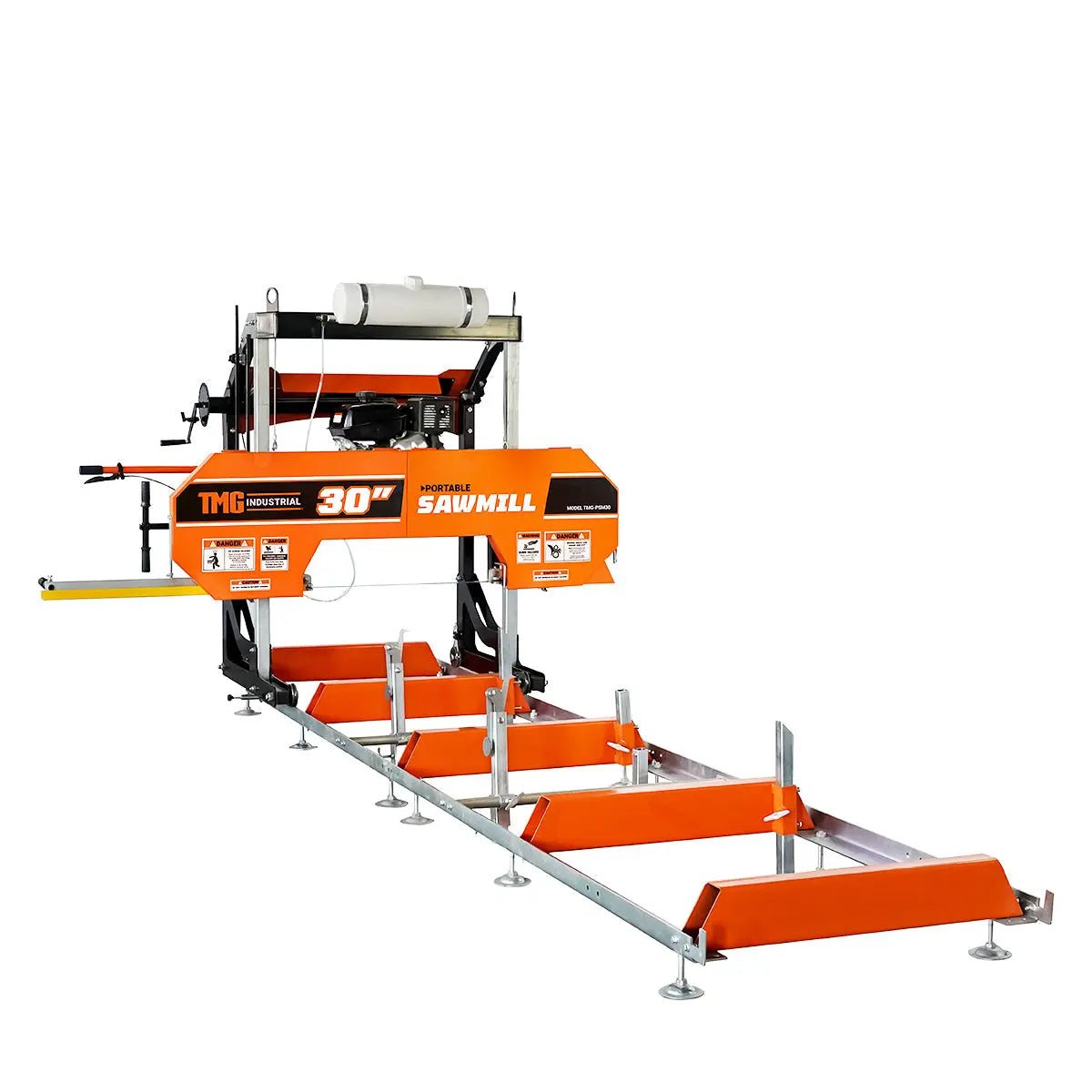 30" Portable Sawmill, 14 HP Kohler Engine, 28" Board Width, 12' Log Length, 14.5' Track Bed, TMG-PSM30 - Image 2
