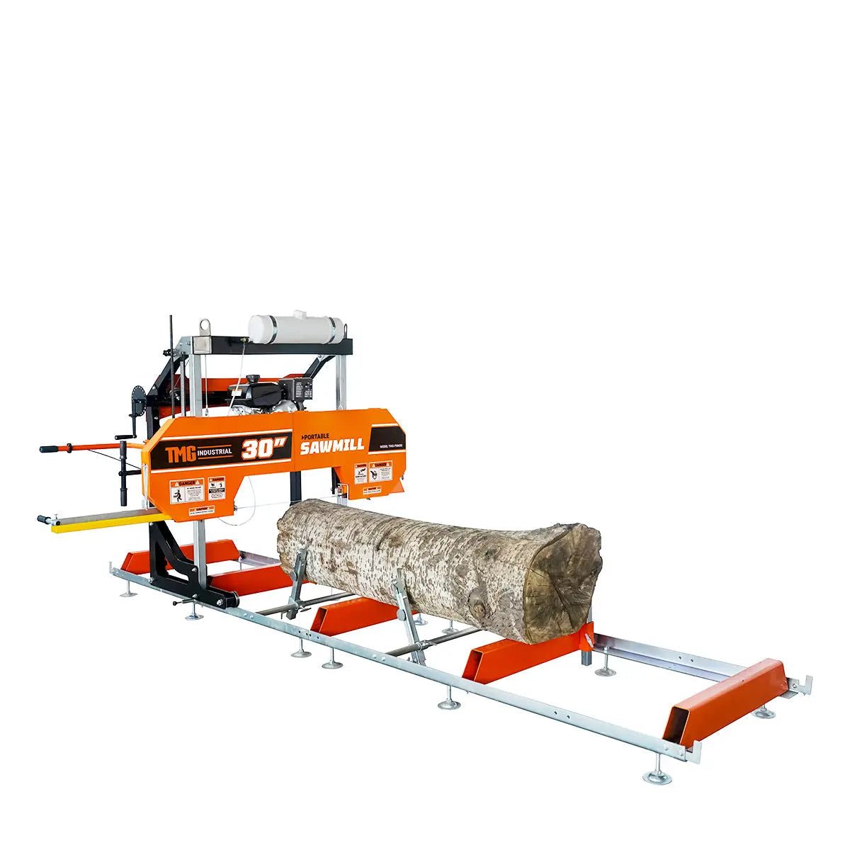 30" Portable Sawmill, 14 HP Kohler Engine, 28" Board Width, 12' Log Length, 14.5' Track Bed, TMG-PSM30 - Image 4