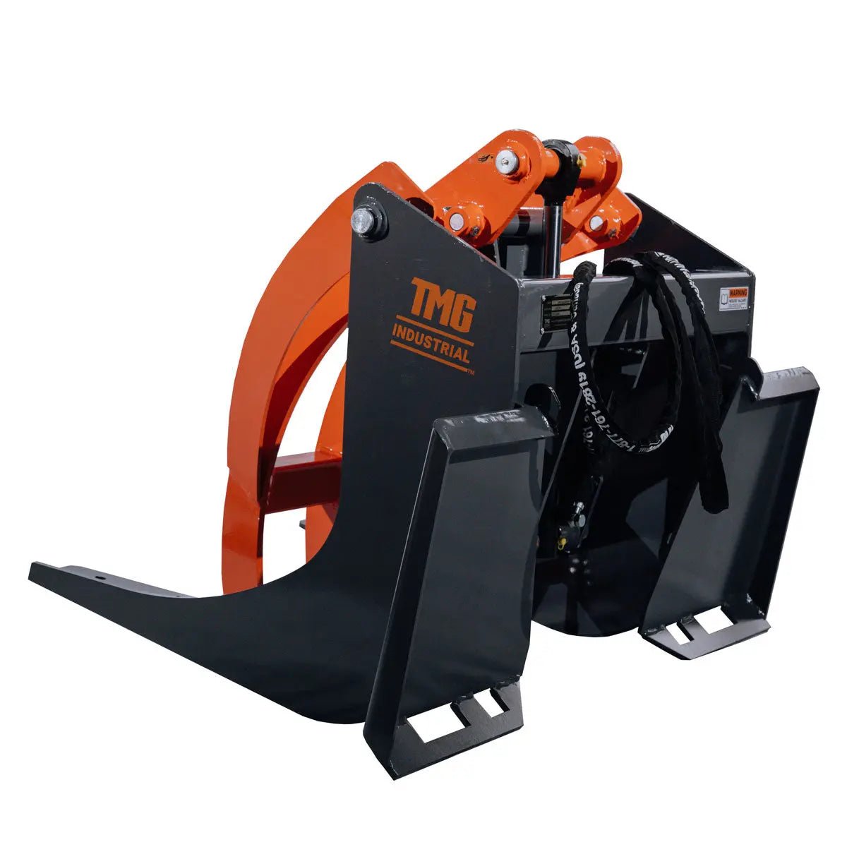 30" Skid Steer Log Grapple Attachment, 42" Claw Opening, 3000-lb Grapple Capacity, Universal Mount, TMG-SLG30 - Image 2
