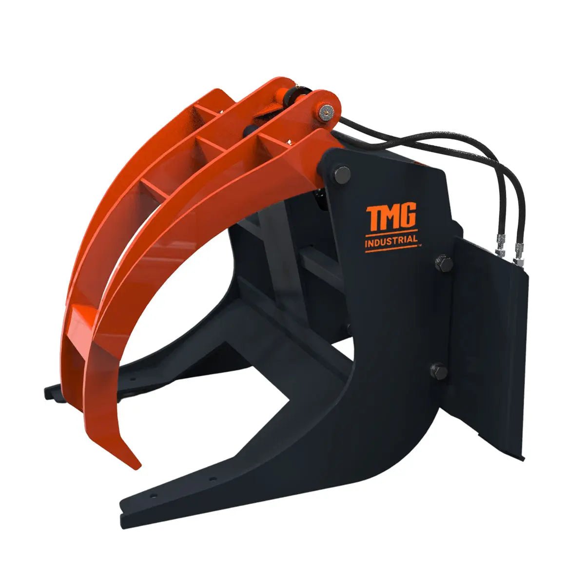 30" Skid Steer Log Grapple Attachment, 42" Claw Opening, 3000-lb Grapple Capacity, Universal Mount, TMG-SLG30