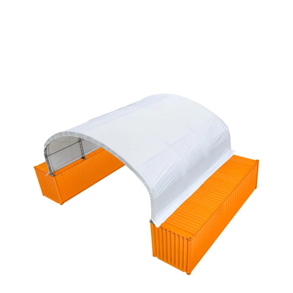 30' x 20' Dual Truss Container Shelter with Heavy Duty 17 oz PVC Cover, TMG-DT3020C - Image 3