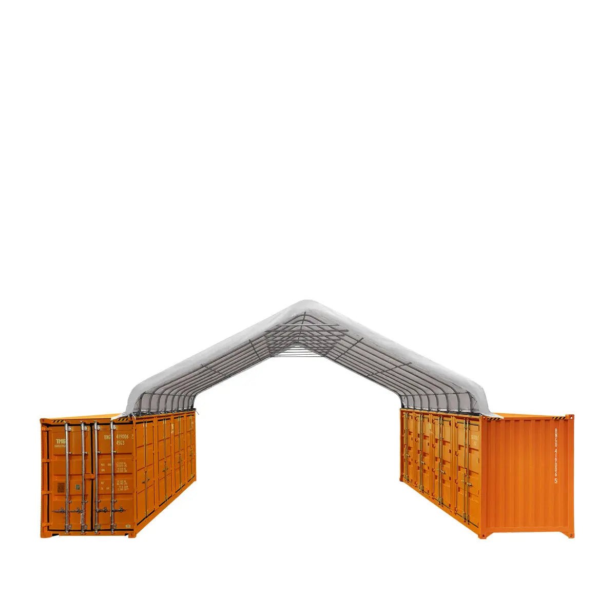 30' x 40' PE Fabric Pro Series Container Peak Roof Shelter, Fire Retardant, 10' Ceiling Height, UV Protected, TMG-ST3041CE(Previously TMG-ST3040CE) - Image 3