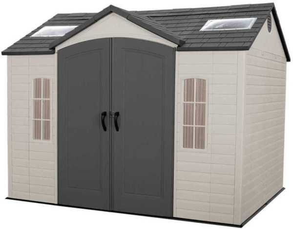 Lifetime 10′ x 8′ Outdoor Storage Shed with Carriage Doors Foundation and Installation Included. - Image 7