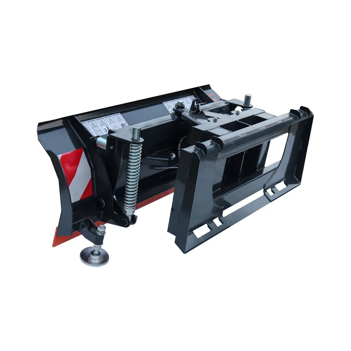 60" Skid Steer Dozer Blade/Snow Pusher, 30° Left & Right, Bolt-On Cutting Edge, Adjustable Skid Shoes, Universal Quick Mount, TMG-DB60 - Image 10