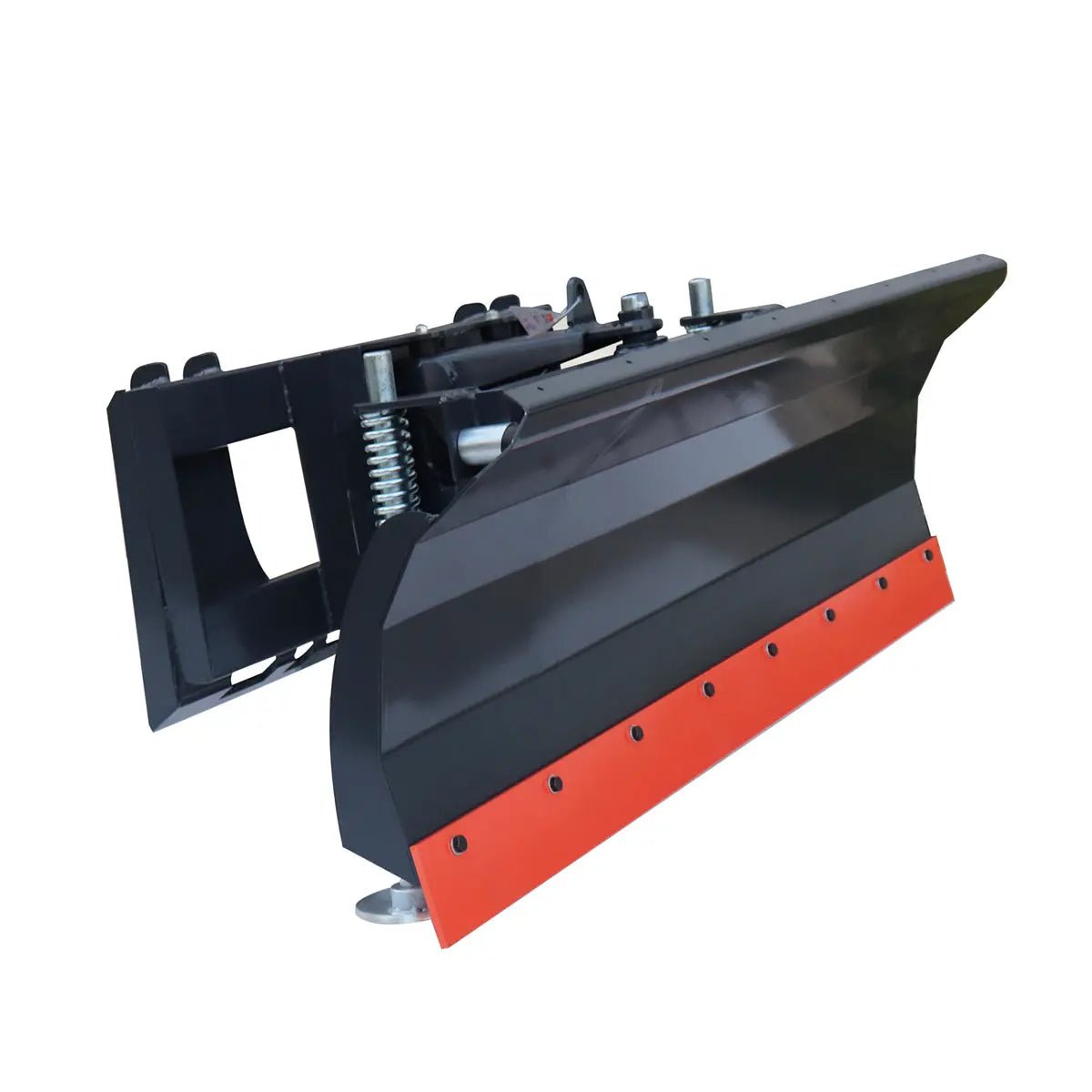 72" Skid Steer Dozer Blade/Snow Pusher, 30° Left & Right, Bolt-On Cutting Edge, Adjustable Skid Shoes, Universal Quick Mount, TMG-DB72 - Image 3