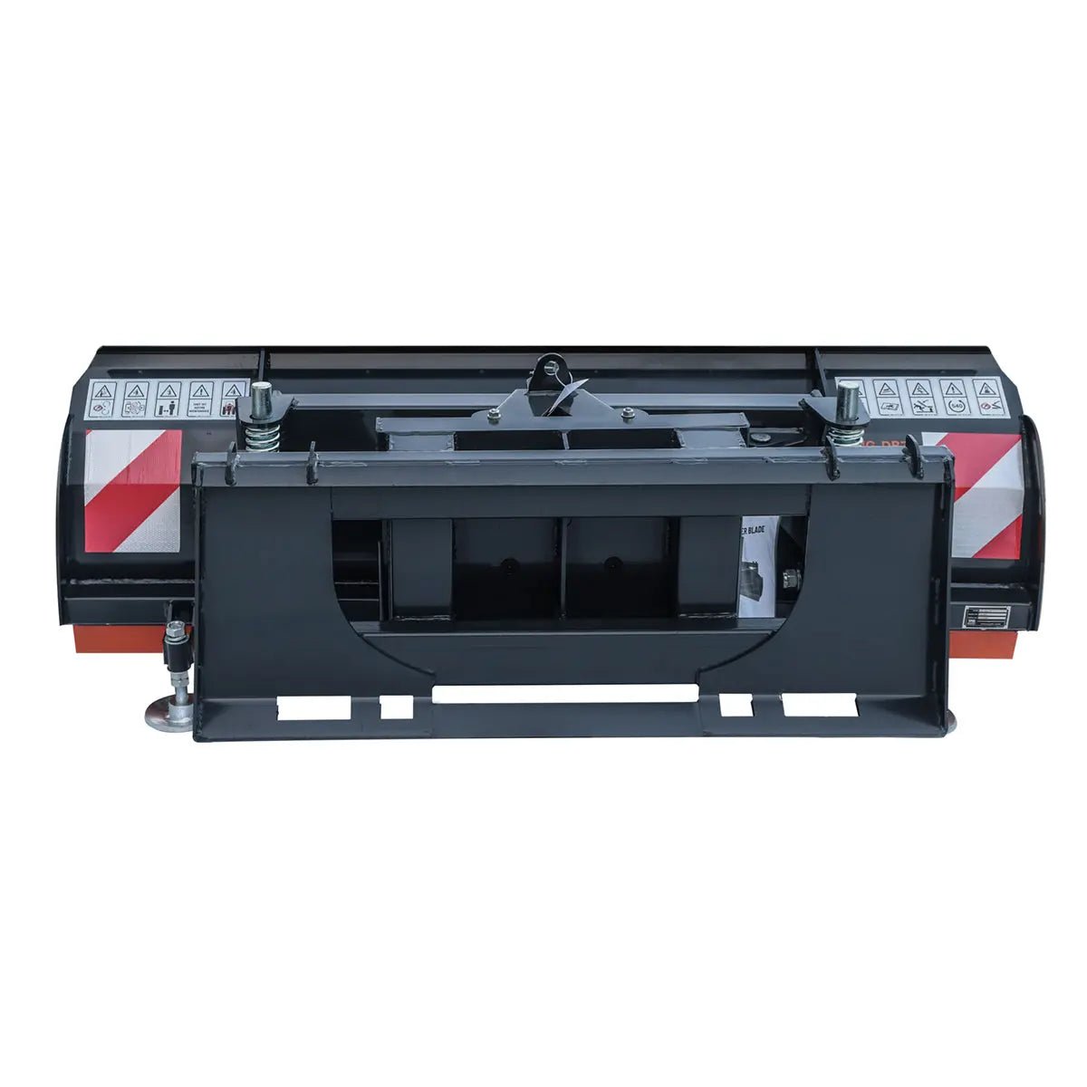 72" Skid Steer Dozer Blade/Snow Pusher, 30° Left & Right, Bolt-On Cutting Edge, Adjustable Skid Shoes, Universal Quick Mount, TMG-DB72 - Image 6