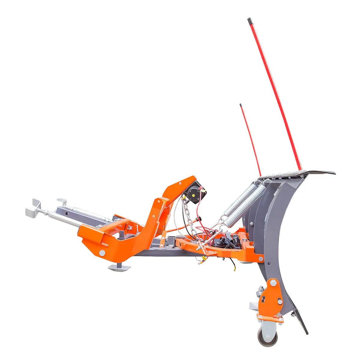 72" Truck/SUV Front Mount Snow Plow Pusher, Left and Right Angle, 2" Mount Receiver, Wireless Winch Control, TMG-TSP72 - Image 5