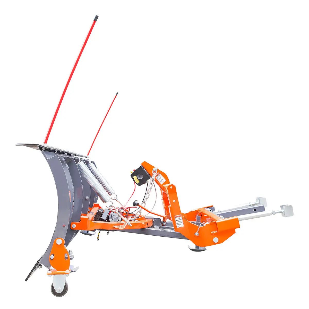 72" Truck/SUV Front Mount Snow Plow Pusher, Left and Right Angle, 2" Mount Receiver, Wireless Winch Control, TMG-TSP72 - Image 6