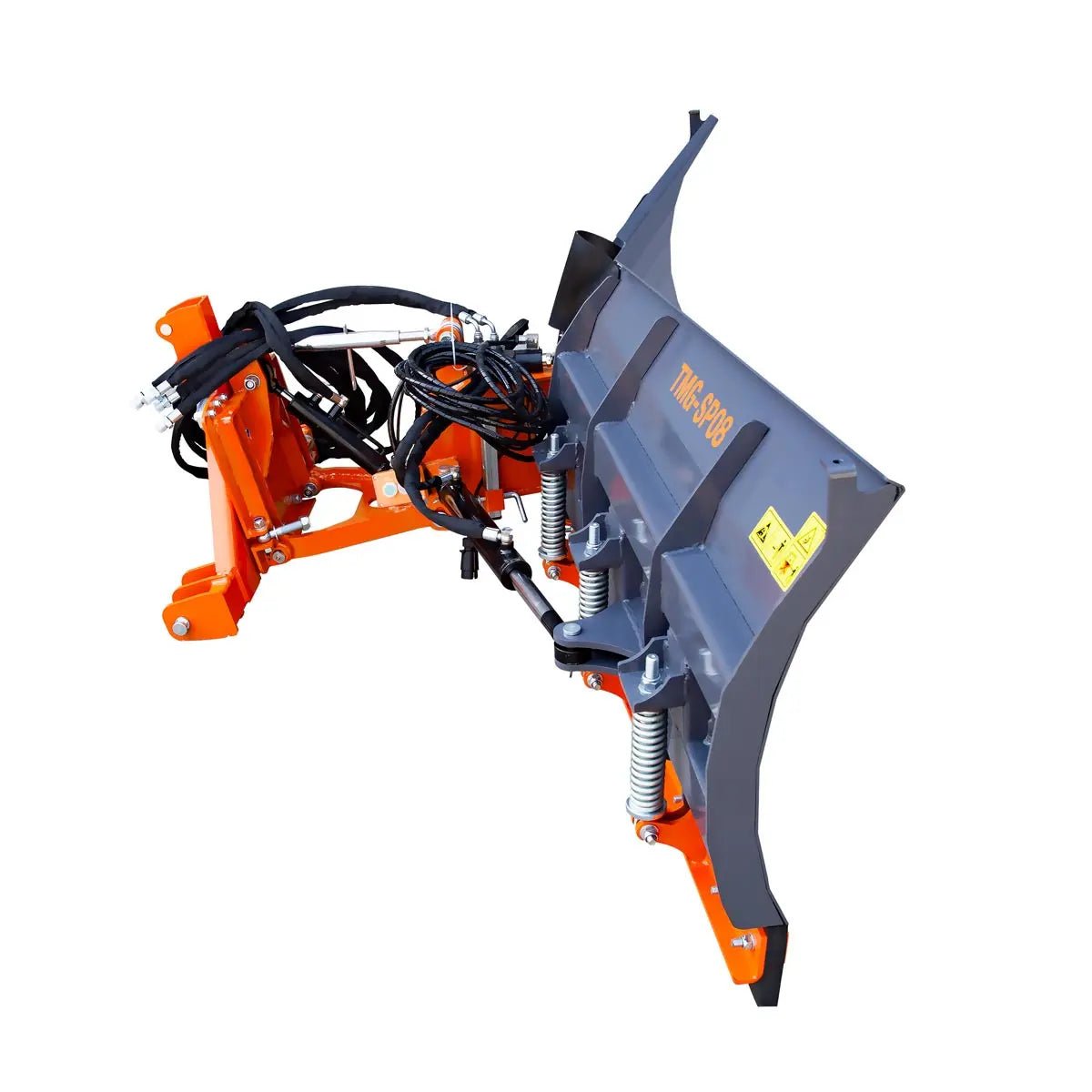 8-½’ U/V Angle Blade Snowplow, Reversible Rubber Edges, 6 Positions, Category 1 & 2 Hookups, 3-Point Hitch, 40-90 HP Tractors, TMG-SP08 - Image 7