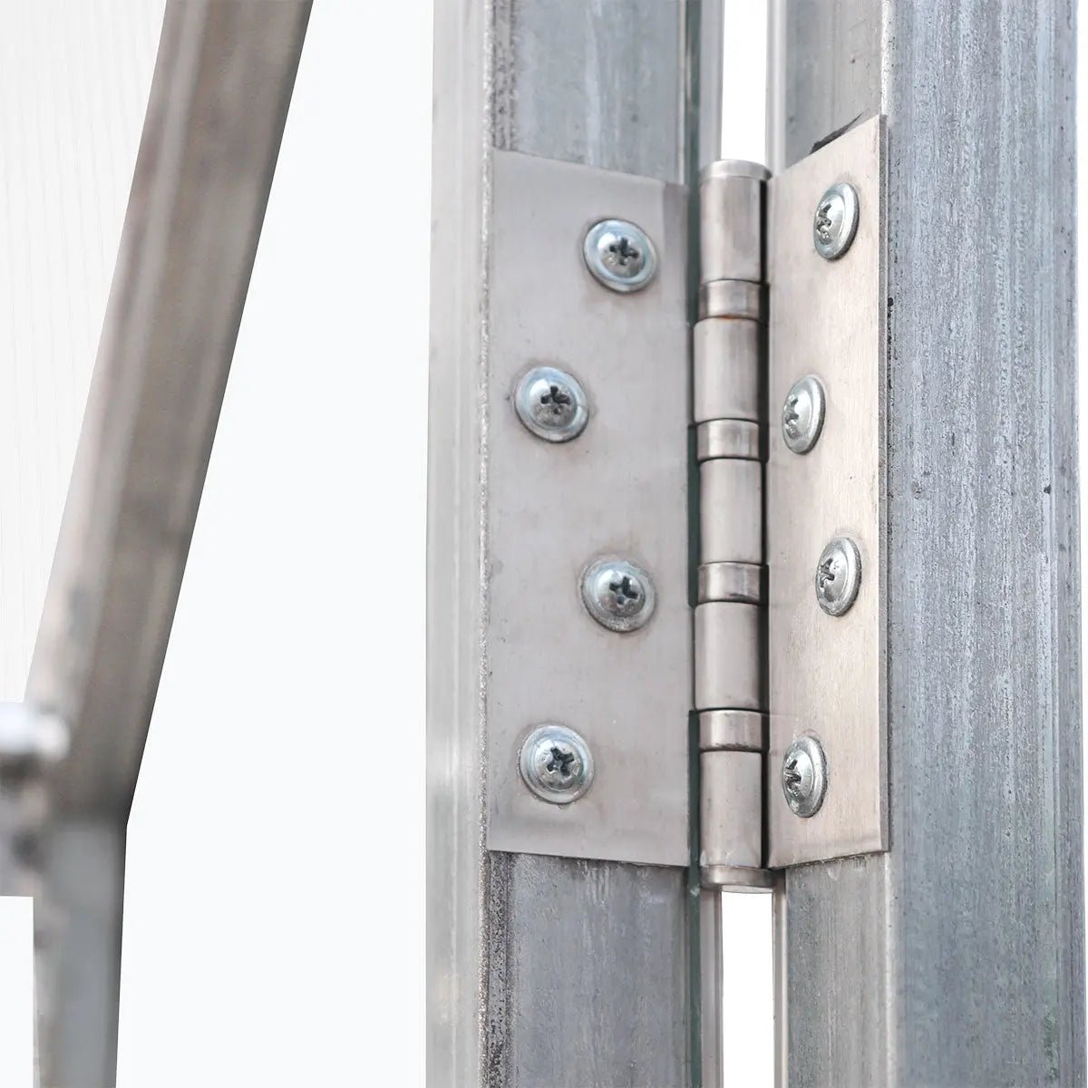 8' x 10' Greenhouse with Galvanized Steel Frame, Polycarbonate Twin-Wall Roof and Crystal-Clear Solid Walls TMG-GH811 - Image 14