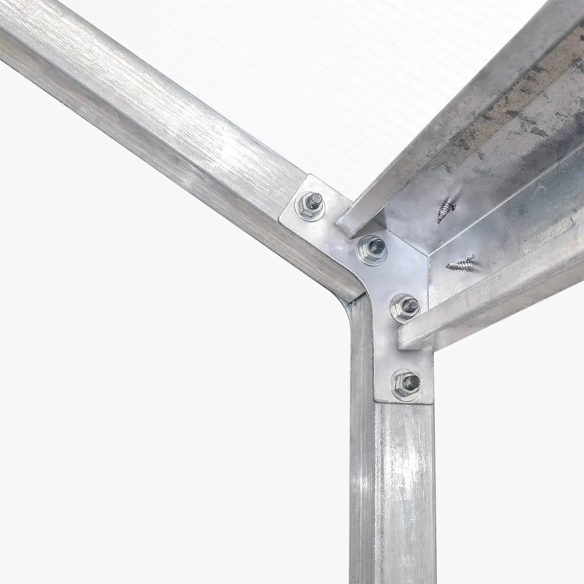 8' x 10' Greenhouse with Galvanized Steel Frame, Polycarbonate Twin-Wall Roof and Crystal-Clear Solid Walls TMG-GH811 - Image 10