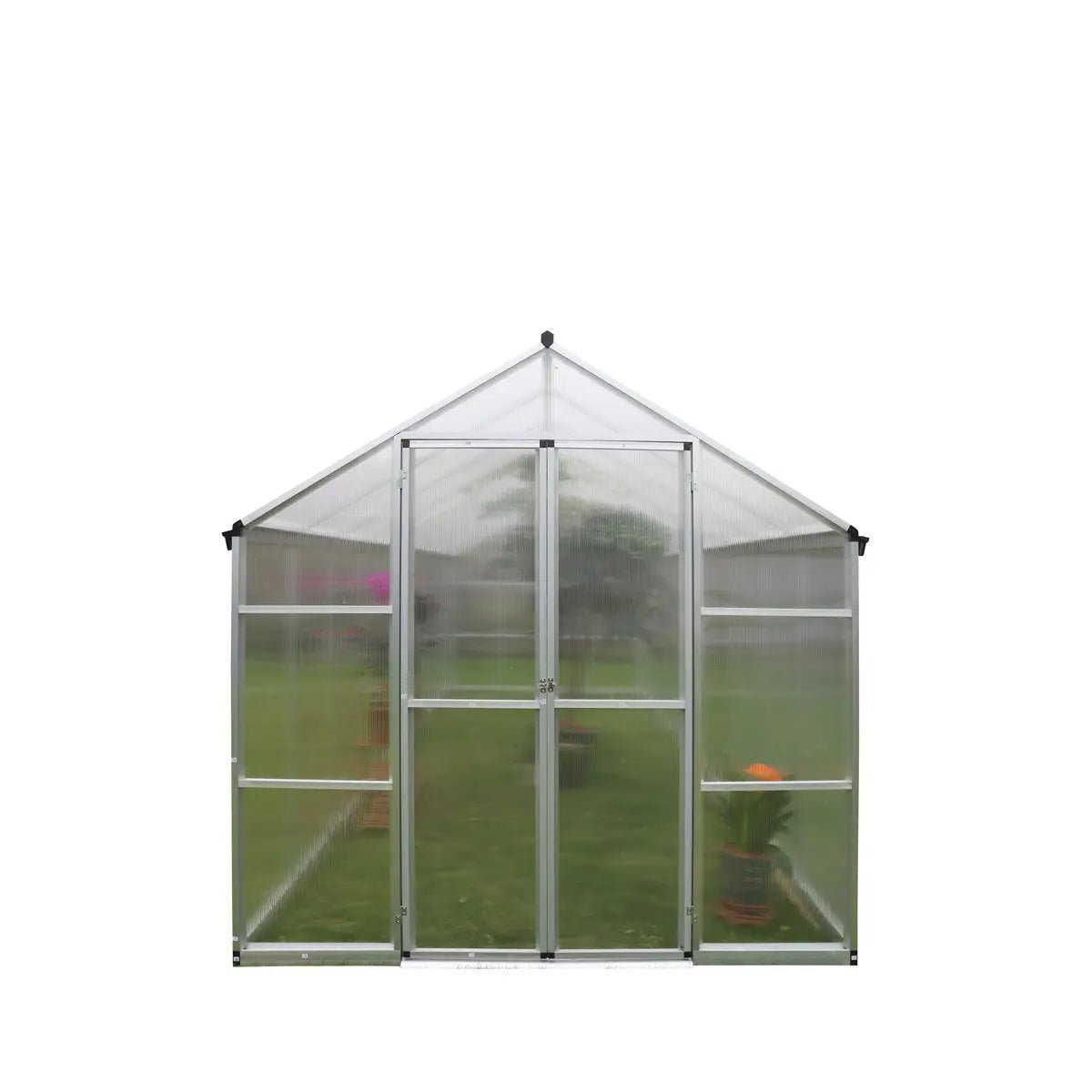 8' x 20' Aluminum Frame Greenhouse w/4 mm Twin Wall Polycarbonate Panels, UV Protected Panels, TMG-GH820 - Image 3