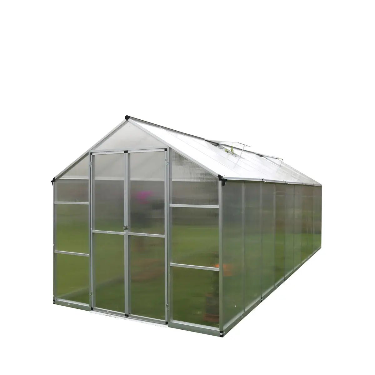 8' x 20' Aluminum Frame Greenhouse w/4 mm Twin Wall Polycarbonate Panels, UV Protected Panels, TMG-GH820 - Image 5