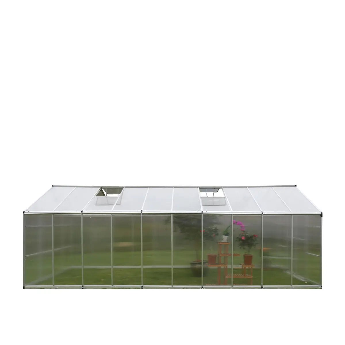 8' x 20' Aluminum Frame Greenhouse w/4 mm Twin Wall Polycarbonate Panels, UV Protected Panels, TMG-GH820 - Image 6