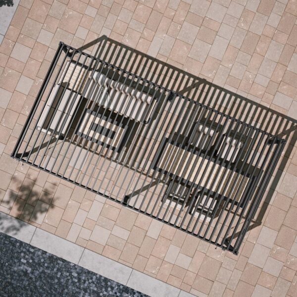 MIRADOR 80S 10'x20' CHARCOAL PERGOLA - Image 4