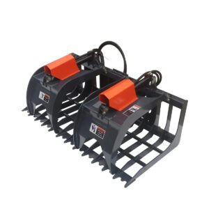 84" Skid Steer Rock Skeleton Grapple Attachment, Universal Mount, 36" Arm Opening, 6" Tine Spacing, 2500 lb Weight Capacity, TMG-SG84