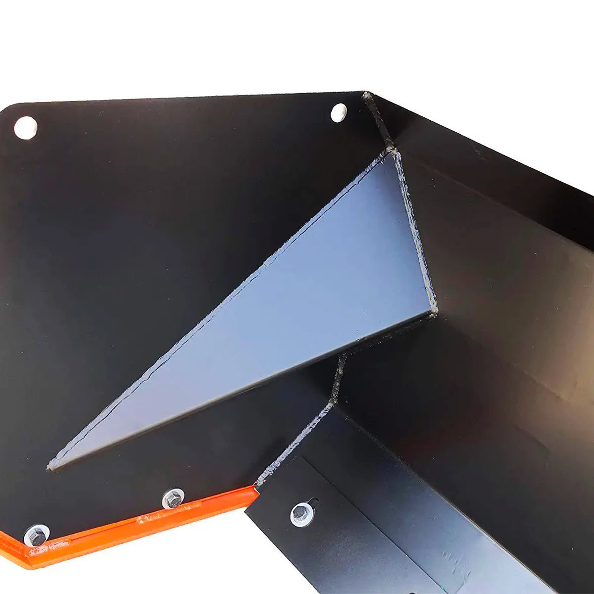 9’ Skid Steer Snow Pusher w/Steel Cutting Edge, Pivoting Wear Shoes, Side Braces, 40-70 HP, TMG-SP09 - Image 4