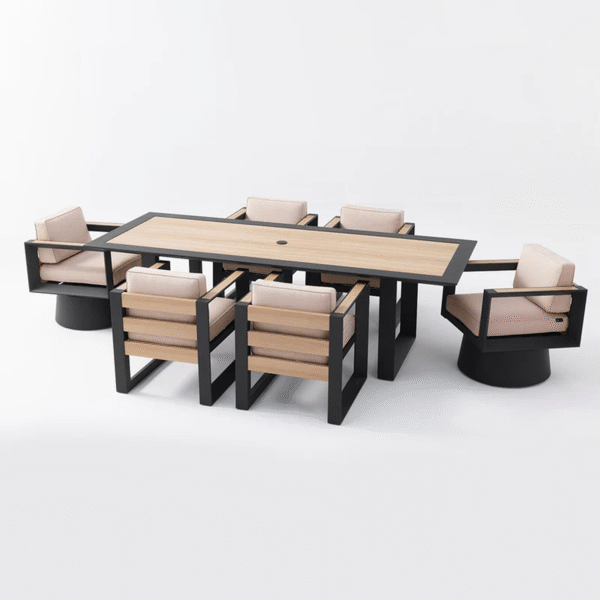 Bundle Set - Mirador 7-piece dinning set + 111SR Pergola 10*13 - Image 5