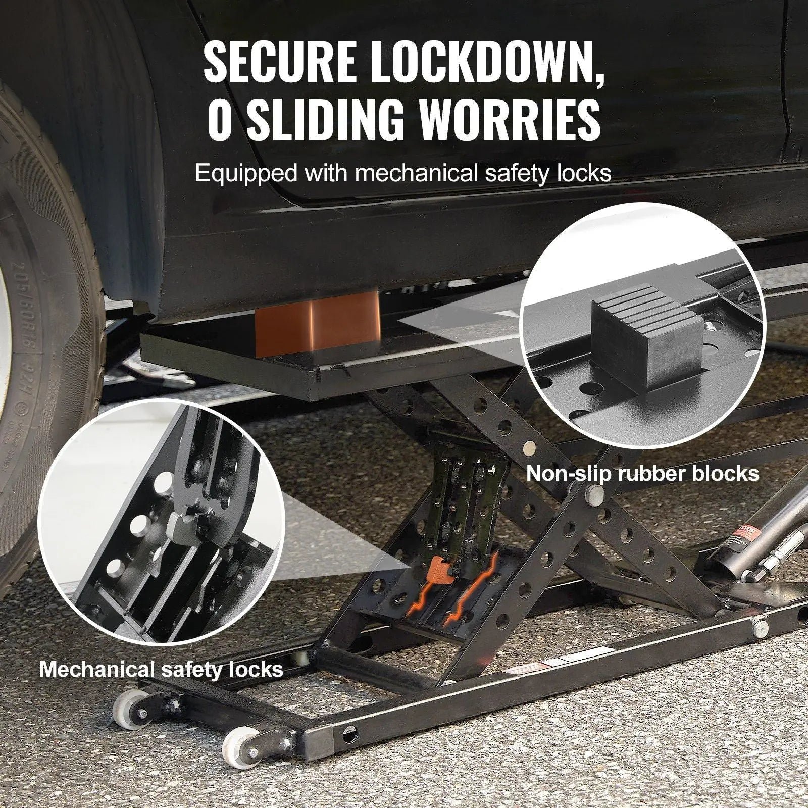 26.8" Auto Lift for Trucks, 7000 lbs Capacity, Heavy-Duty Carbon Steel, Shop & Garage Use, DOBA-ALT7000 - Image 6