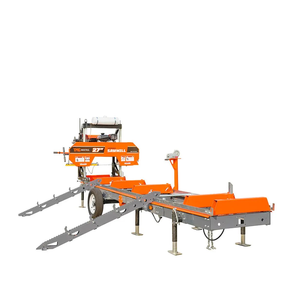 Log Loading Ramp Kit for Sawmill Trailer PSM27, Mast/Boom, 70" Ramp Length, 3800-lb Load Capacity, TMG-PSM27-Lramp - Image 10