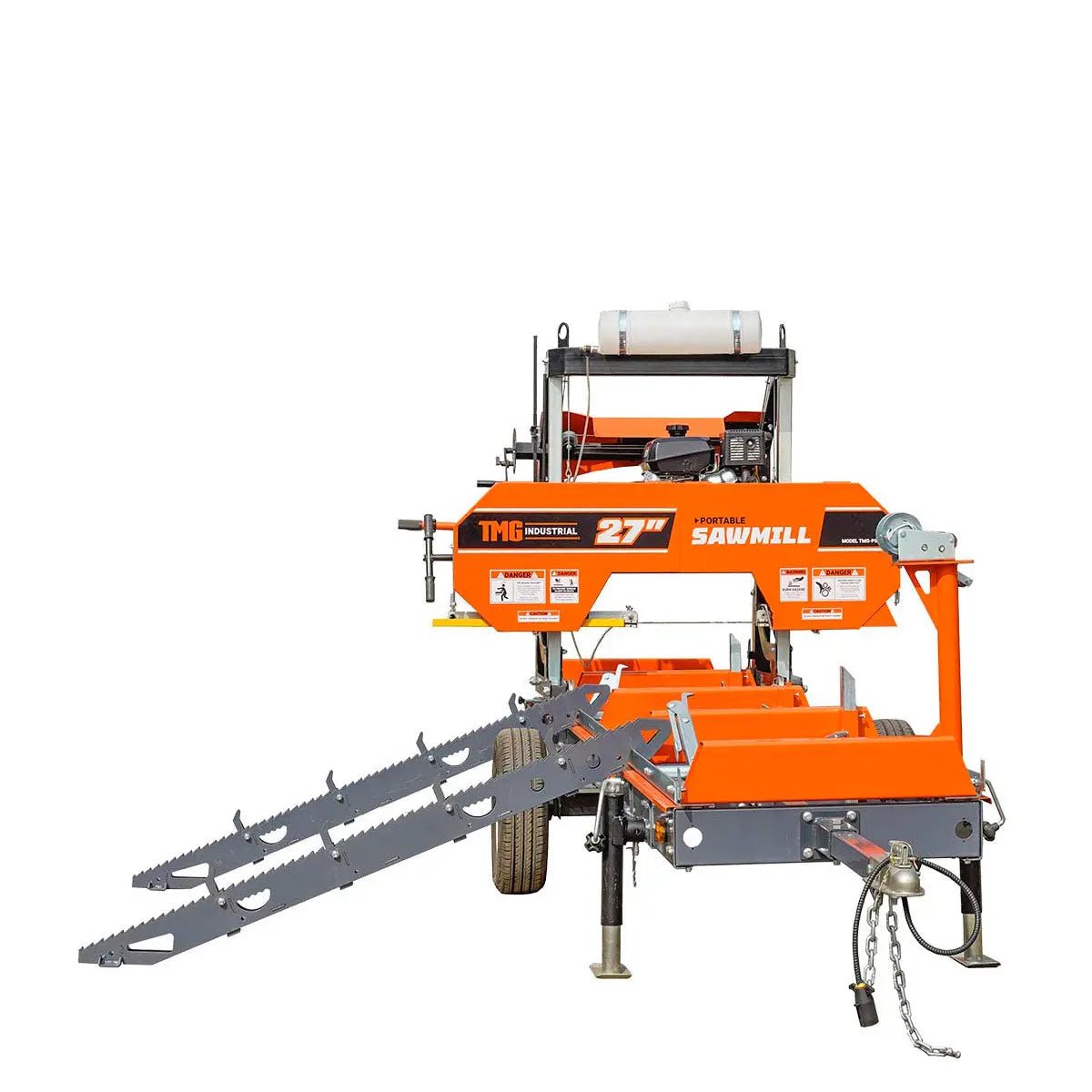 Log Loading Ramp Kit for Sawmill Trailer PSM27, Mast/Boom, 70" Ramp Length, 3800-lb Load Capacity, TMG-PSM27-Lramp - Image 8