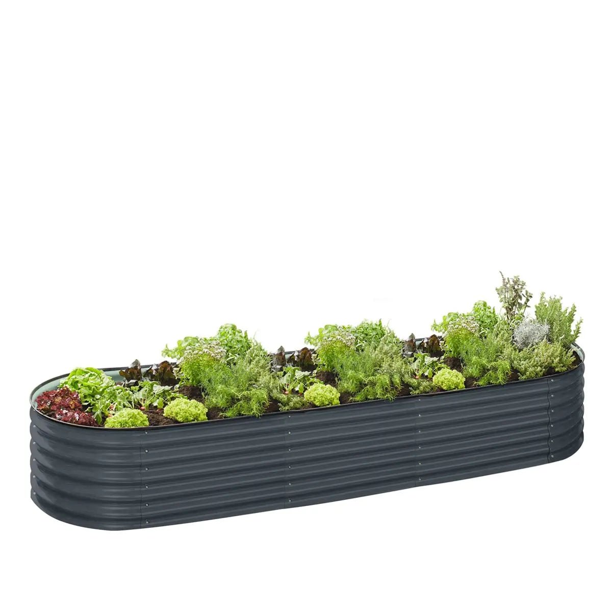 Metal Raised Garden Bed Kit, 9-In-1 Modular Design, 18" Tall, Galvanized & Powder Coated, Rubber Edging, TMG-MGB96 - Image 11