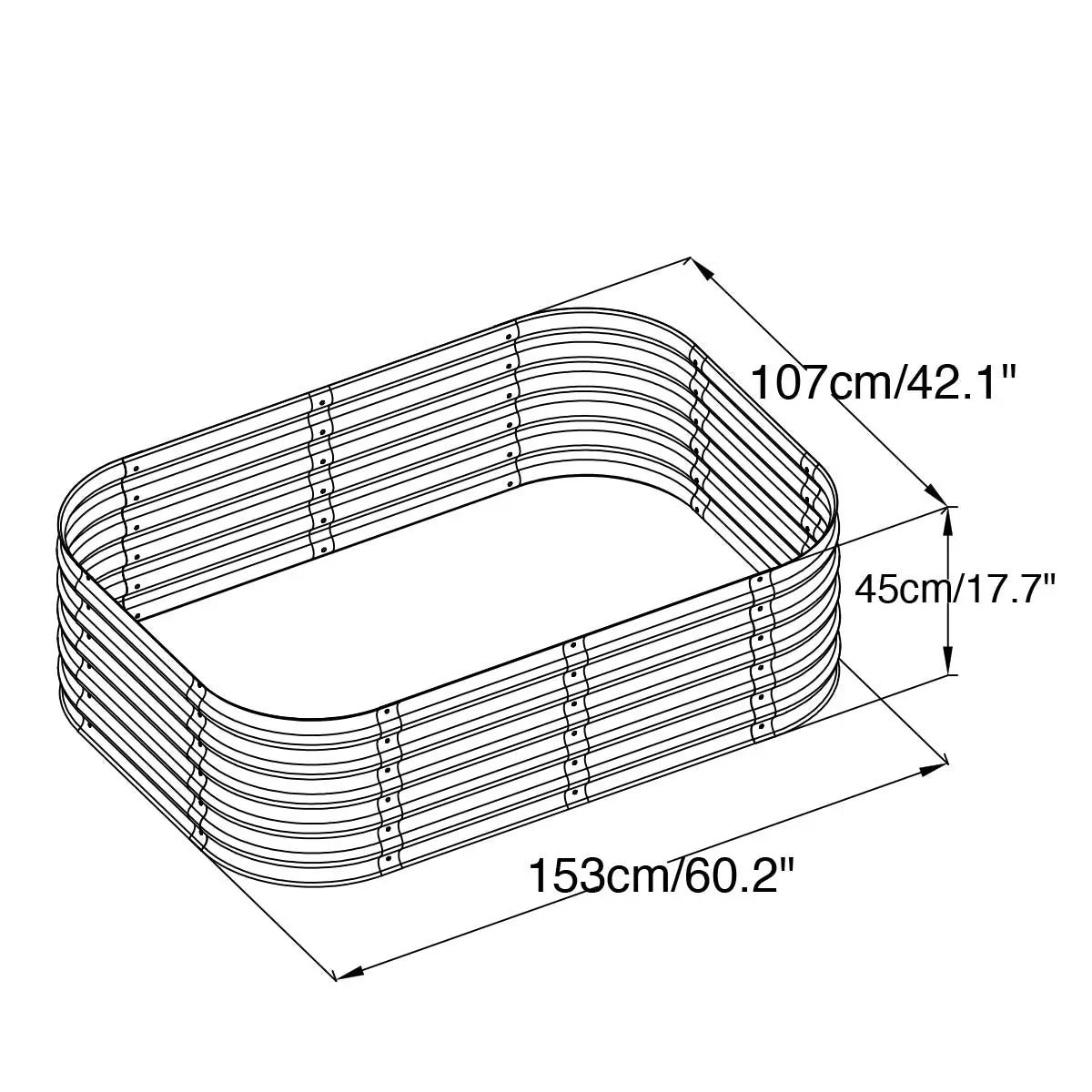 Metal Raised Garden Bed Kit, 9-In-1 Modular Design, 18" Tall, Galvanized & Powder Coated, Rubber Edging, TMG-MGB96 - Image 21