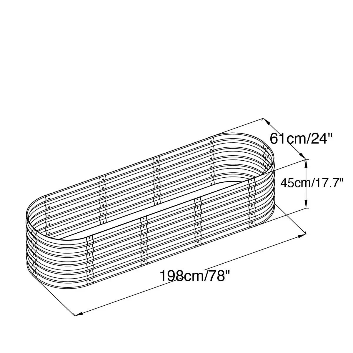 Metal Raised Garden Bed Kit, 9-In-1 Modular Design, 18" Tall, Galvanized & Powder Coated, Rubber Edging, TMG-MGB96 - Image 23