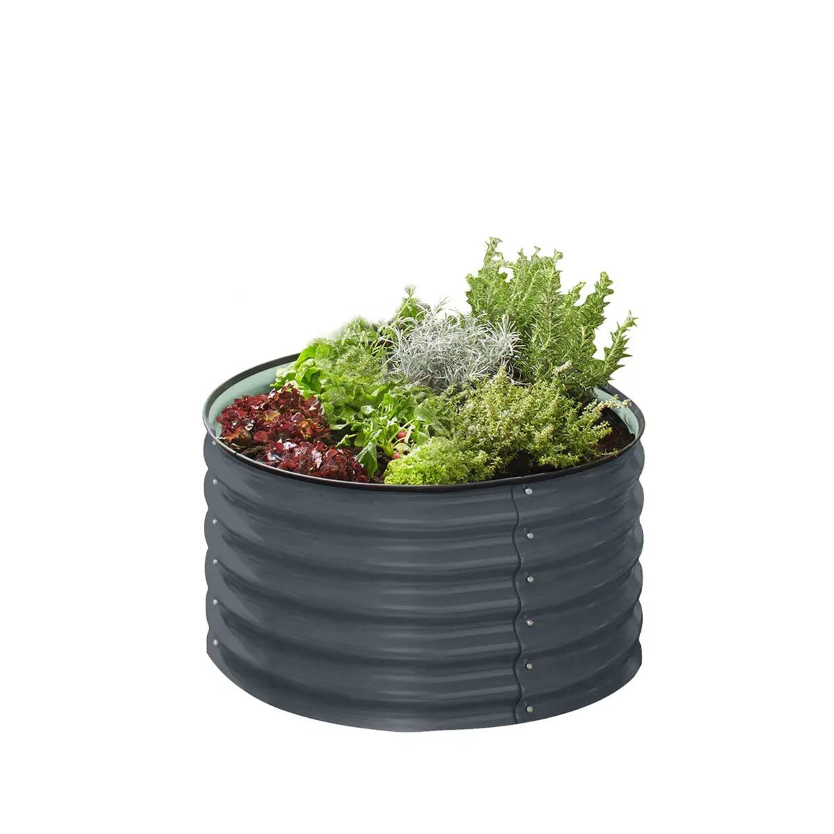 Metal Raised Garden Bed Kit, 9-In-1 Modular Design, 18" Tall, Galvanized & Powder Coated, Rubber Edging, TMG-MGB96 - Image 4