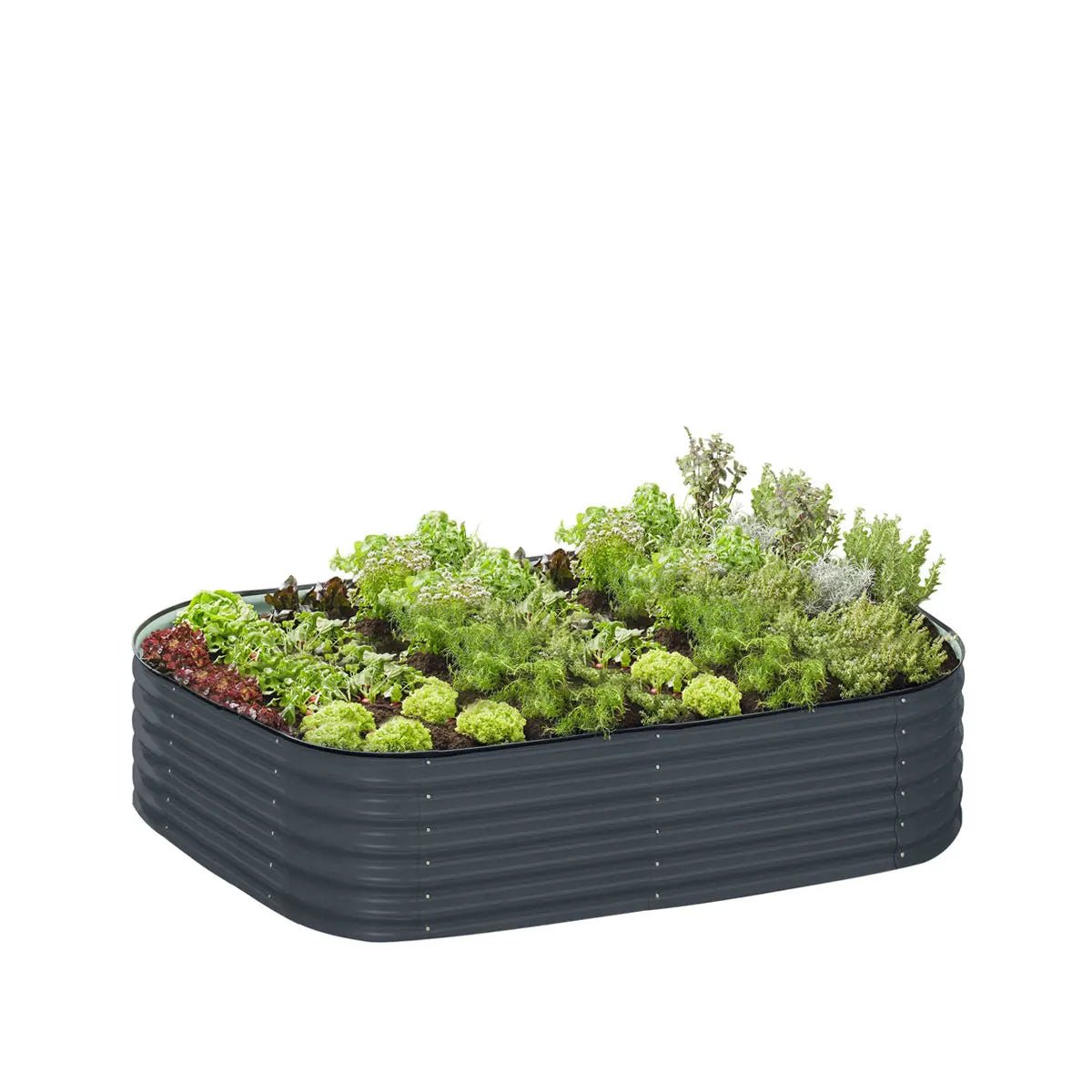 Metal Raised Garden Bed Kit, 9-In-1 Modular Design, 18" Tall, Galvanized & Powder Coated, Rubber Edging, TMG-MGB96 - Image 8