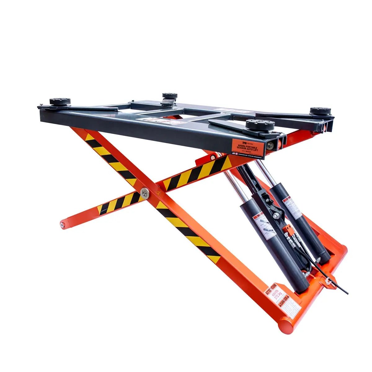 Mid-Rise Portable Automotive Scissor Lift, 6000 lb Lift Capacity, 48" Lift Height, Single-Point Lock Release, TMG-ALS61 - Image 9